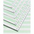 Adorable Supply 14.87 x 11 in. 1-Part 18# White Bond Computer Forms with .5 In. Green Bars T11